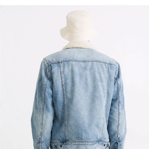 MADEWELL faux shearling trucker jacket - Picture 2 of 7